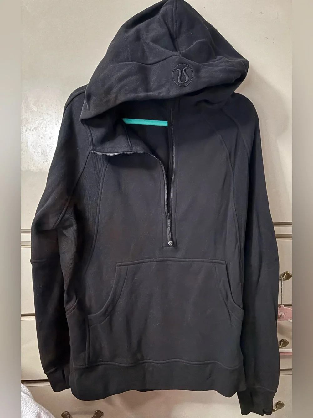 Scuba Oversized Half-Zip Hoodie *Long